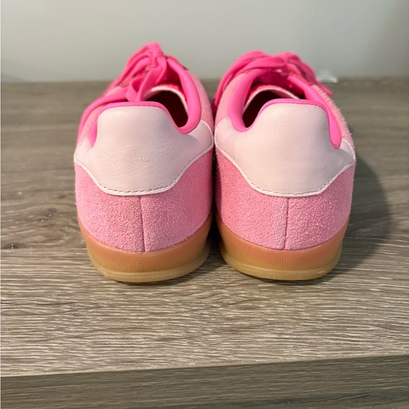 Adidas Women's Pink and Blue Gazelle Sneakers - Picture 3 of 7